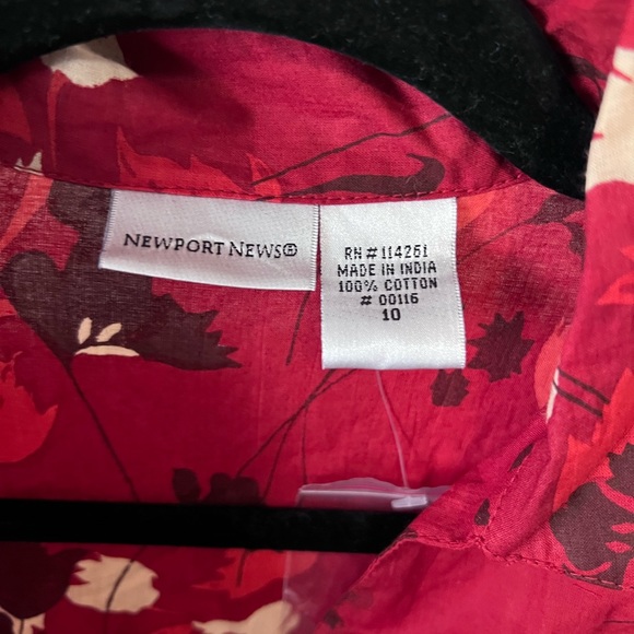 Vintage Newport News 100% cotton floral print dress - Picture 3 of 4